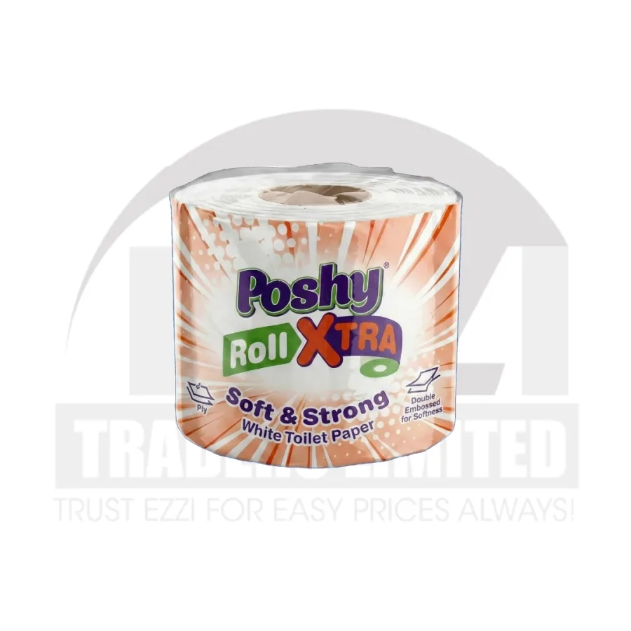 Poshy Extra Wrapped Toilet Paper - Pack of 10 Rolls