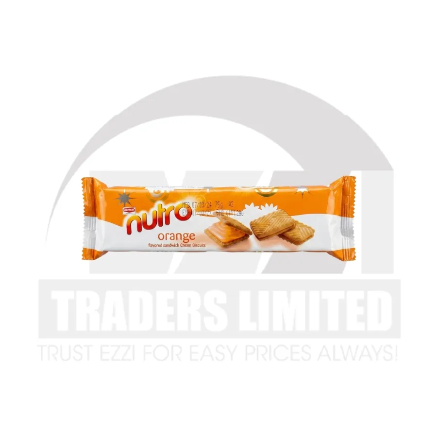 Britannia Nutro Orange Cream Biscuits - 75g