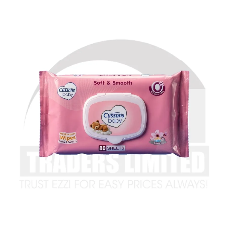 Cussons Baby Soft & Smooth Wipes (Pack of 80)